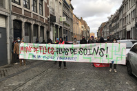 Manifestations à Bruxelles et à Liège sur la gestion et les conséquences de la crise sur les précaires