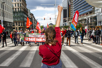 60 activistes mobilisés pour la grande manifestation de 60 heures pour le climat à Bruxelles