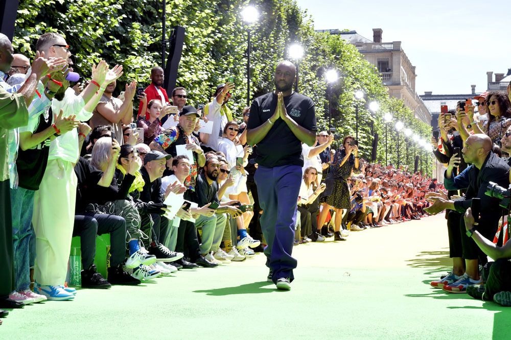 Virgil Abloh neemt applaus in ontvangst - Louis Vuitton show, Spring Summer 2019, Paris Fashion Week , Isopix