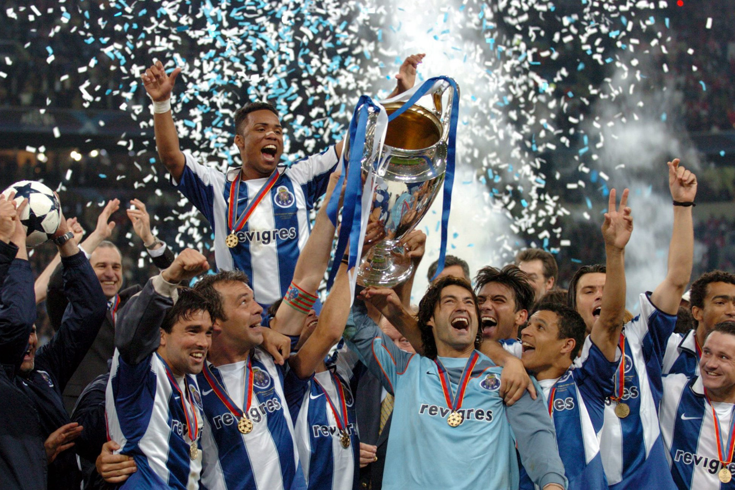 Porto was dé ploeg van het moment in 2004 met de landstitel en de verrassende Champions Leaguewinst., Belga Image