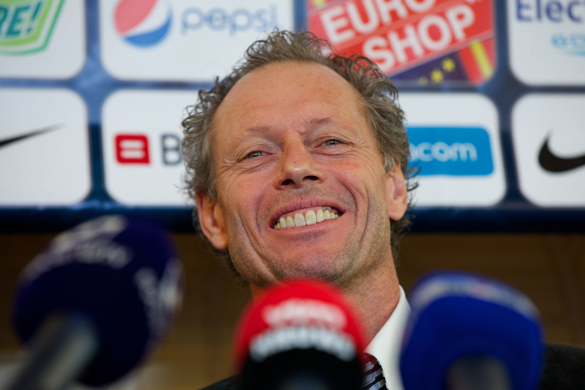 Michel Preud'homme wordt op 21 september 2013 voorgesteld als de nieuwe T1 van Club Brugge, Belga Image