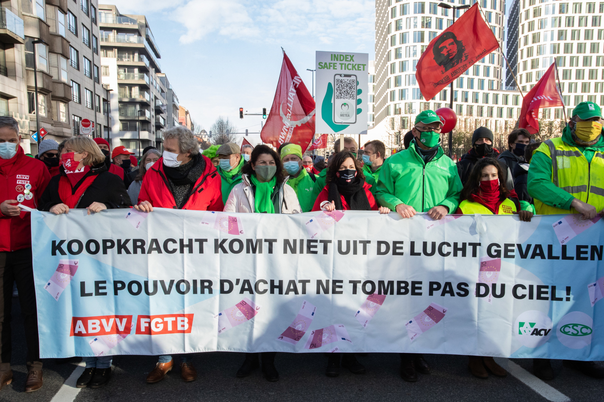 Photo prise lors de la manifestation de ce 6 décembre., belga