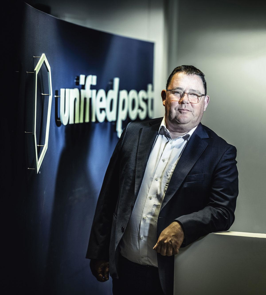 Hans Leybaert, CEO van Unifiedpost., Franky Verdickt