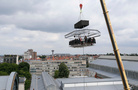 Dinner in the sky strijkt neer op De Brouckèreplein in Brussel