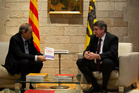 Jambon op bezoek in Barcelona: 'Dit zijn geen normale tijden voor Catalonië'