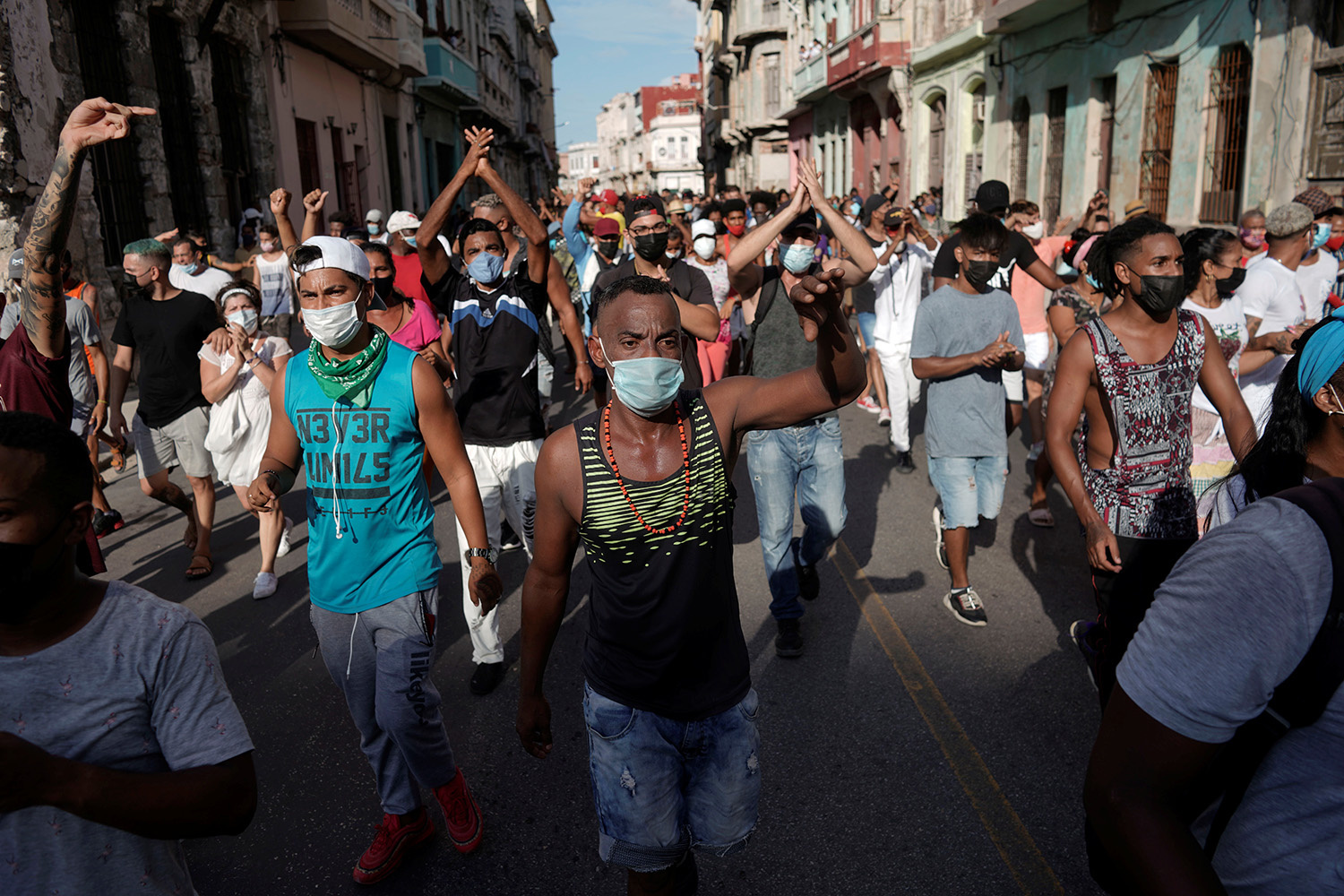 Cuba manifestation antigouvernementale massive, le président appelle à