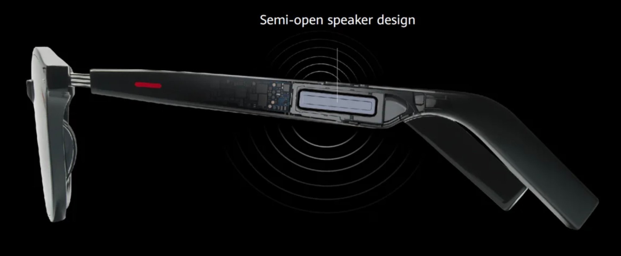 Het nieuwe speakerontwerp van de slimme bril., Huawei