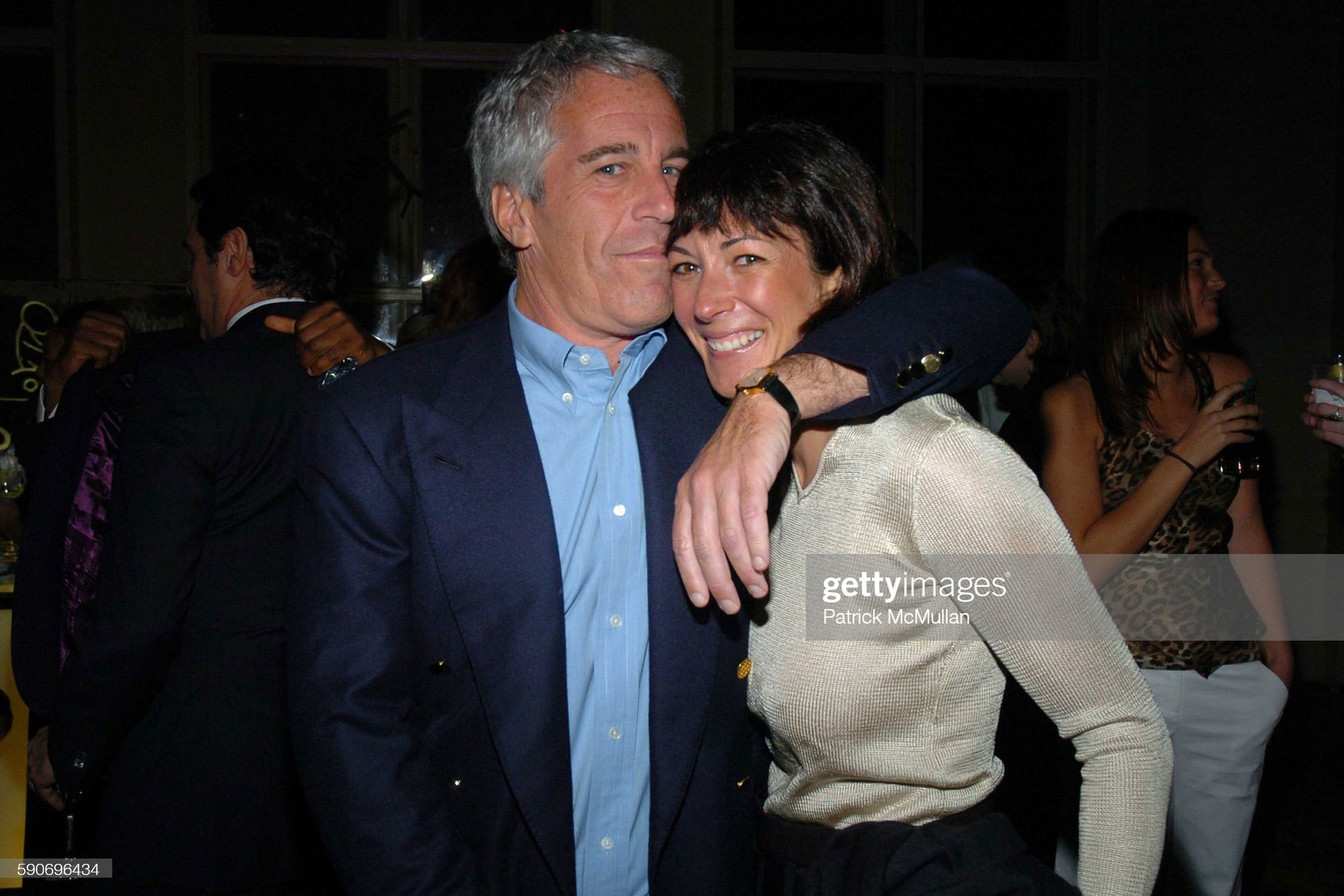 Jeffrey Epstein en Ghislaine Maxwell in New York in 2005, GettyImages