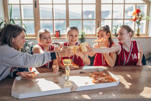 Kinderen eten te veel calorieën na het sporten