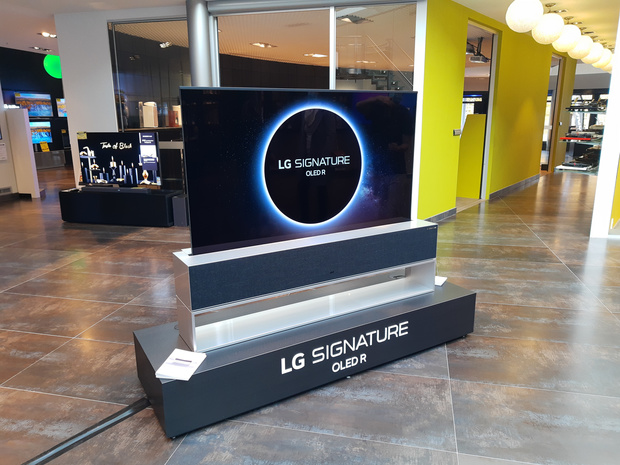 LG's oprolbare tv van 99.999 euro voor het eerst in Benelux - Data News