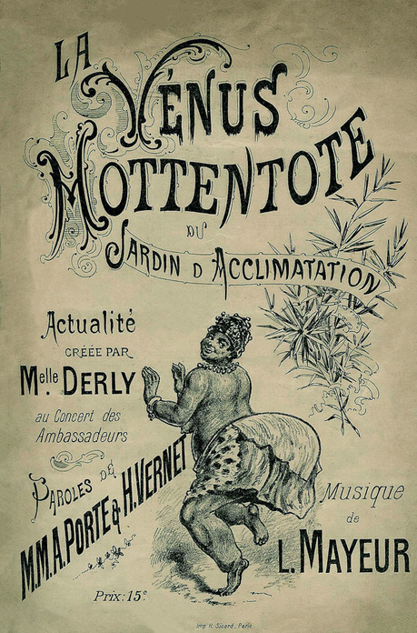 La Vénus Hottentote du Jardin d'acclimatation. Paris, France. 1888. Music score. © Groupe de recherche Achac, Paris/priv. coll., DR